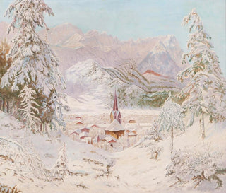View of Garmisch-Partenkirchen - Eduard Kasparides — artwork view