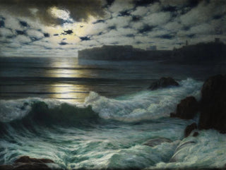 Dubrovnik in moonlight - Eduard Kasparides — artwork view