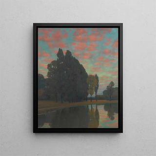 Motif of Glühwolken - Eduard Kasparides — framed artwork on a wall