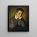 Portrait of a Boy - Eduard Kurzbauer — framed artwork on a wall