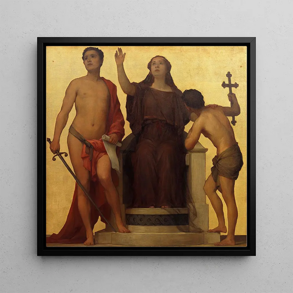 Justice, douceur, piété - Eduard Lebiedzki — framed artwork on a wall