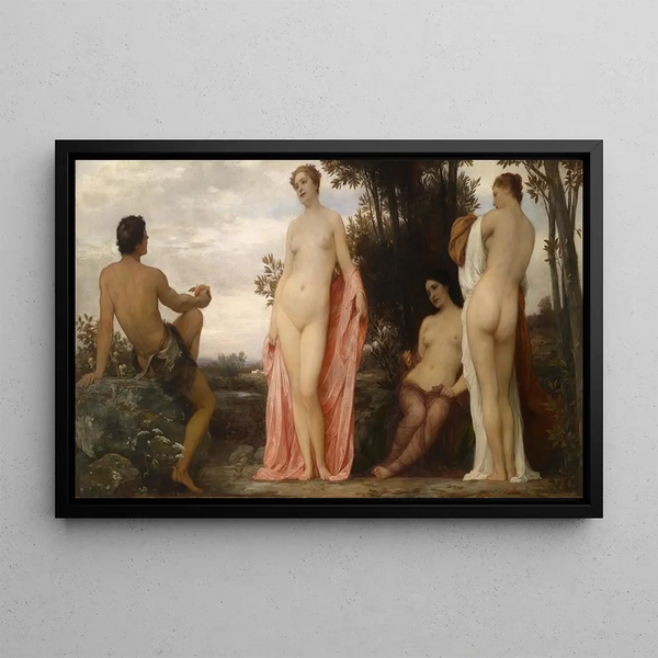 Le Jugement de Paris - Eduard Lebiedzki — framed artwork on a wall
