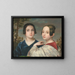 Portrait of the children Caspers - Eduard Magnus — framed artwork on a wall