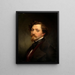 Portrait of the painter Louis Coblitz - Eduard Magnus — framed artwork on a wall
