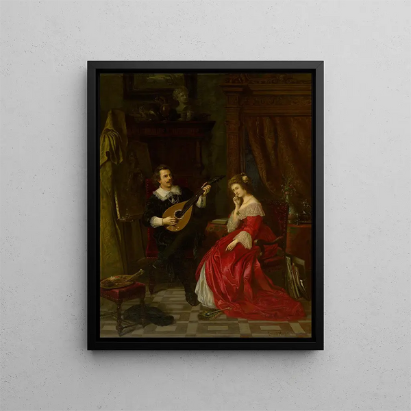 Serenade - Eduard Majsch — framed artwork on a wall