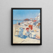 On the beach of Grado - Eduard Otto Braunthal — framed artwork on a wall