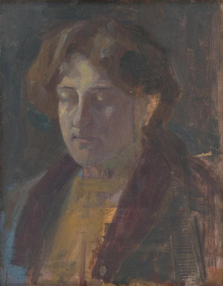 Portrait of a woman with half-closed eyes - Eduard Putra — artwork view