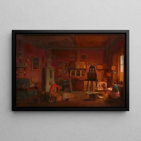 Atelier du Peintre - Eduard Ritter — framed artwork on a wall