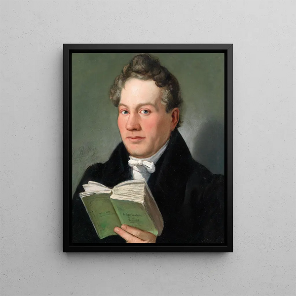Portrait of Christoph Kuffner - Eduard Ritter — framed artwork on a wall