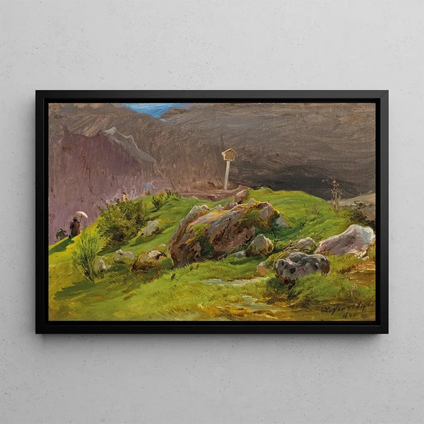 The Painter - Eduard Ritter — framed artwork on a wall