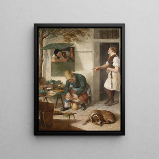 with damages - Eduard Ritter — framed artwork on a wall