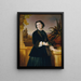 Auguste Engerth, the artist's wife - Eduard Ritter von Engerth — framed artwork on a wall