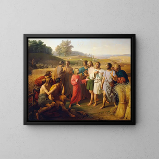 Josef Raconte Ses Rêves - Eduard Ritter von Engerth — framed artwork on a wall
