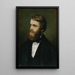 Self-portrait - Eduard Ritter von Engerth — framed artwork on a wall