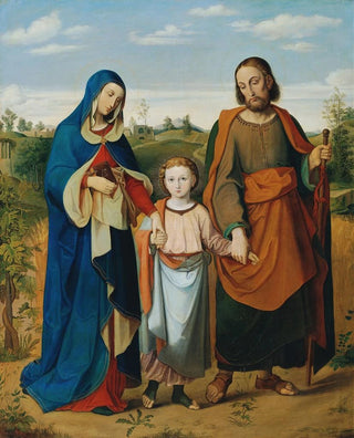 La sainte famille sur le chemin du retour du temple - Eduard Ritter von Engerth — artwork view
