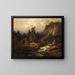 Mountain Stream - Eduard Schleich l'Ancien — framed artwork on a wall