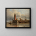 Port de mer - Eduard Schmidt — framed artwork on a wall
