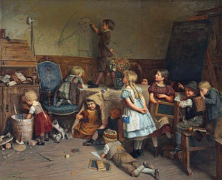 La récréation de l'école des jeunes artistes - Eduard Schulz-Briesen — artwork view