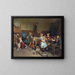 La récréation de l'école des jeunes artistes - Eduard Schulz-Briesen — framed artwork on a wall