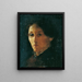 Portrait Study - Eduard Selzam — framed artwork on a wall