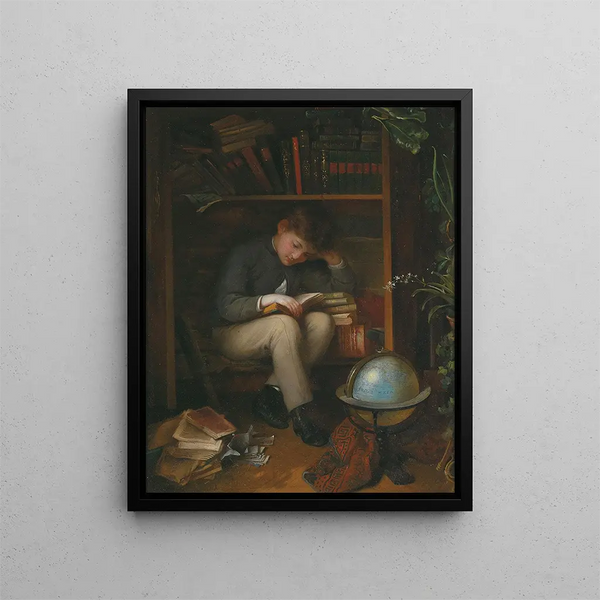 Rat de bibliothèque - Eduard Swoboda — framed artwork on a wall