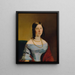 Portrait of a Lady - Eduard Swoboda — framed artwork on a wall