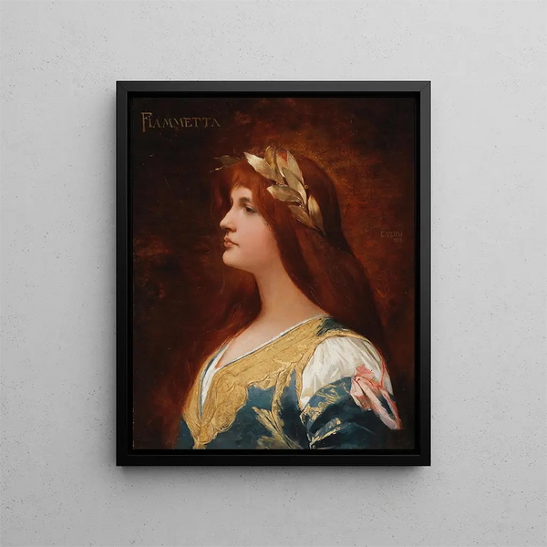 Fiammetta Painting - Eduard Veith — framed artwork on a wall