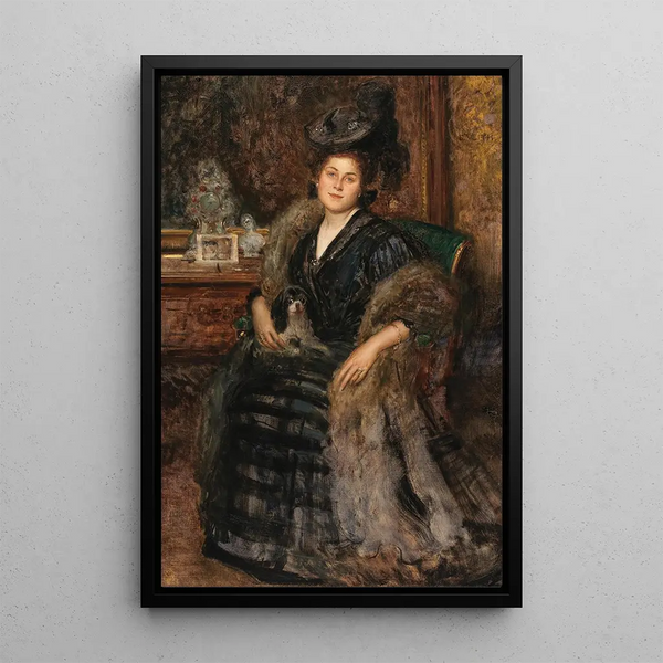 Reproduction of the painting Portrait of his wife Berta - Eduard Veith