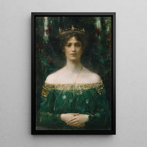 The King's Daughter - Eduard Veith — framed artwork on a wall