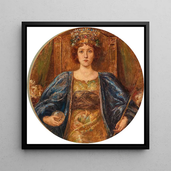 La Reine - Eduard Veith — framed artwork on a wall
