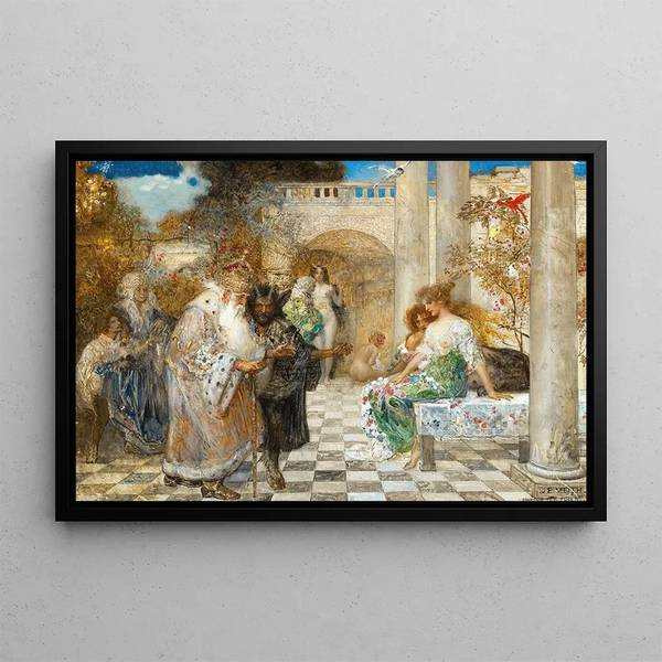 Return to Virtue - Eduard Veith — framed artwork on a wall