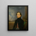 Portrait of J. Strbl - Eduard Wirostek — framed artwork on a wall