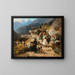 A festive wedding procession - Eduard Young — framed artwork on a wall