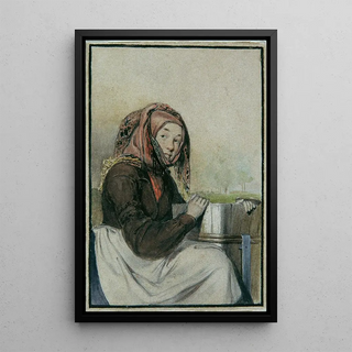 Madame Wabi - Eduard Young — framed artwork on a wall