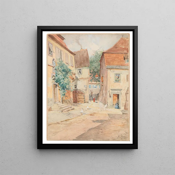 Dettelbach - Eduard Zetsche — framed artwork on a wall