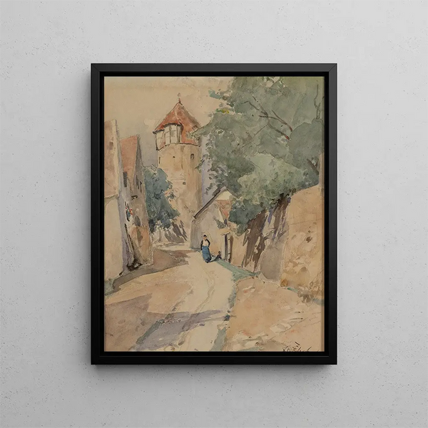 Sulzbach Painting - Eduard Zetsche — framed artwork on a wall