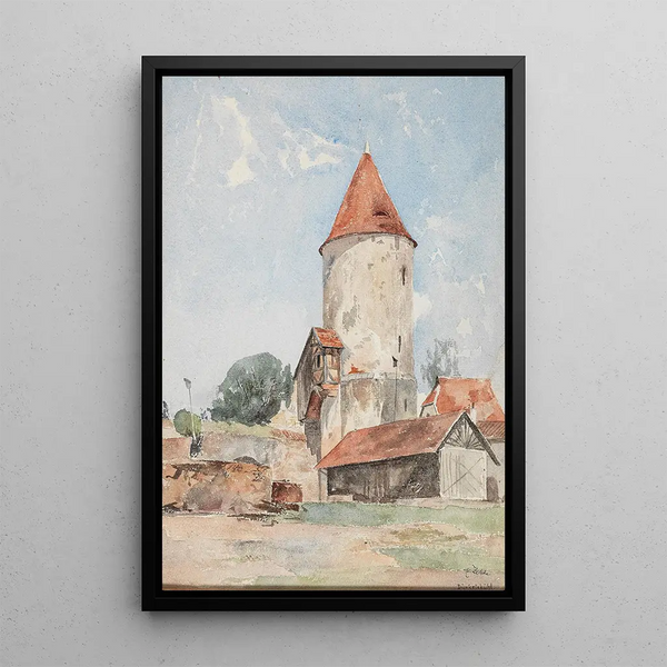 Reproduction of the painting Tour à Dinkelsbühl - Eduard Zetsche