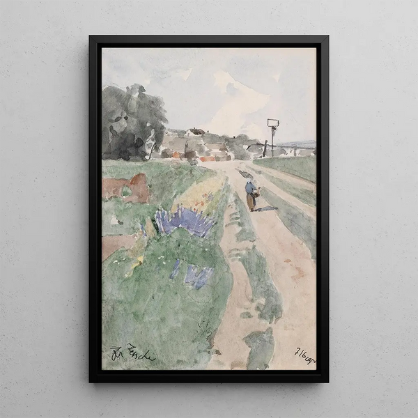 Reproduction of the painting Path near Hadersdorf - Eduard Zetsche