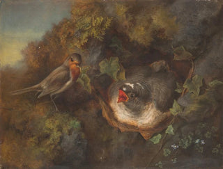 Bird Feeding - Eduard de Maes — artwork view