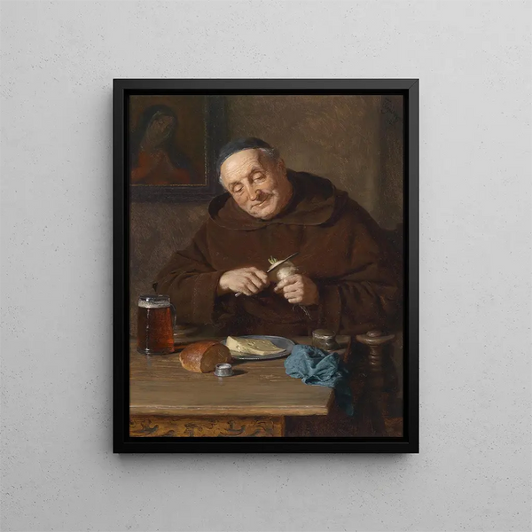 Collation - Eduard von Grützner — framed artwork on a wall