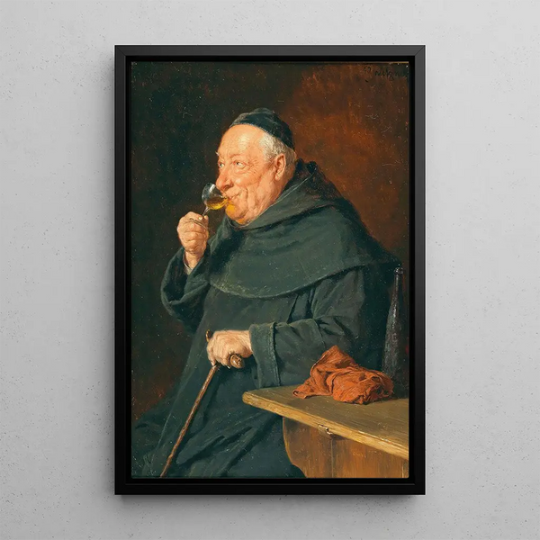 Reproduction of the painting The Connoisseur - Eduard von Grützner