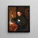 Wine Tasting Painting - Eduard von Grützner — framed artwork on a wall