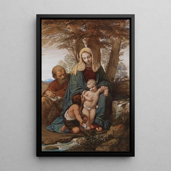 Reproduction of the painting Holy Family with the Young John - Eduard von Steinle