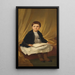 Portrait of Agnès von Steinle, the artist's daughter - Eduard von Steinle — framed artwork on a wall