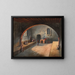Le café des Algériens - Eduardo Flórez Ibáñez — framed artwork on a wall