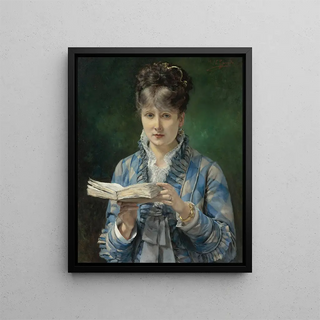 The Reader - Eduardo León Garrido — framed artwork on a wall