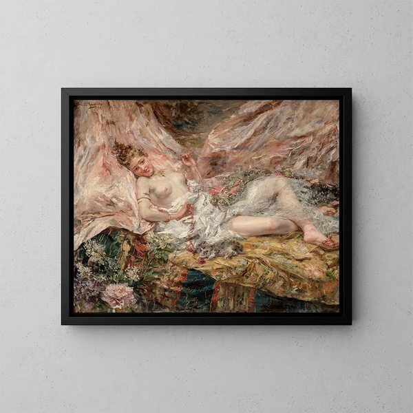 Deux voluptuaires - Eduardo León Garrido — framed artwork on a wall