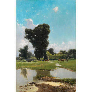 Reproduction of the painting Parc Spinelli - Eduardo Monteforte