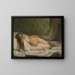 Woman sleeping nude - Eduardo Rosales — framed artwork on a wall