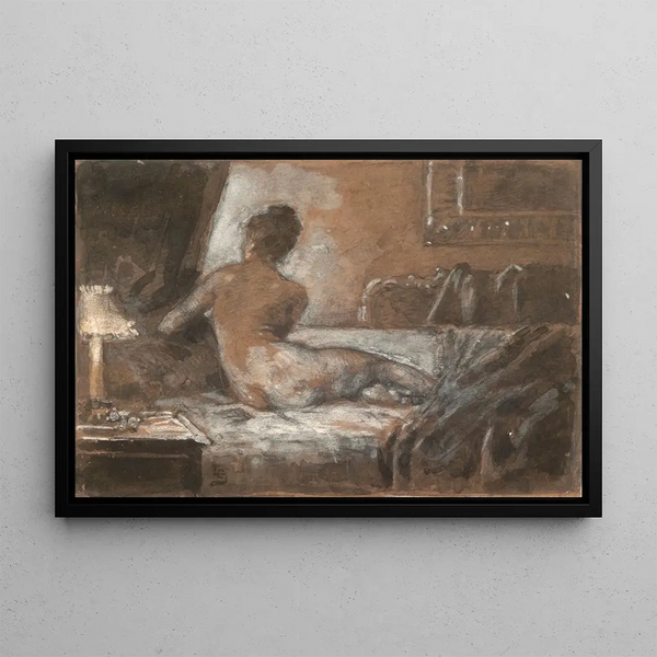 Study - Eduardo Sivori — framed artwork on a wall